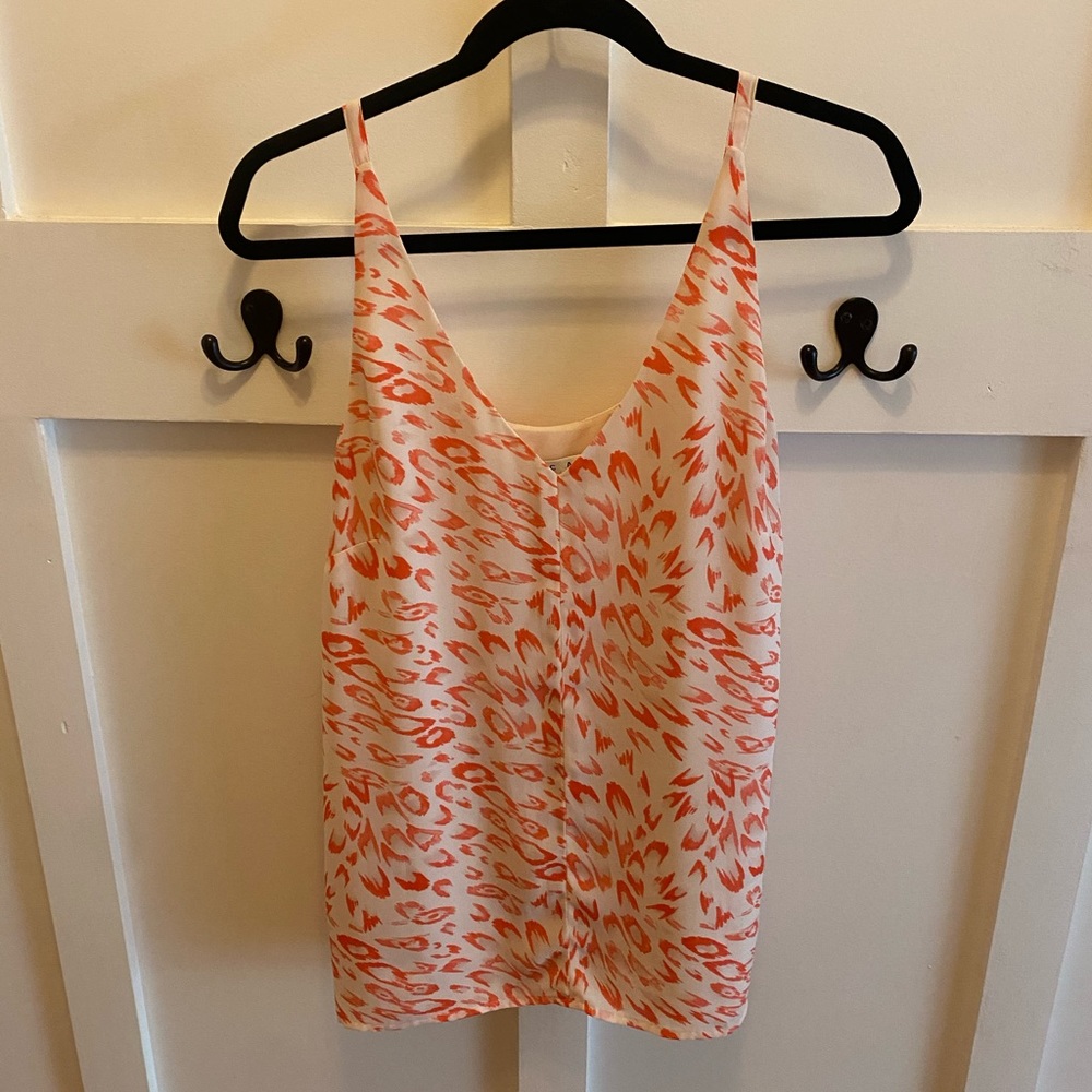 CAbi pink cheetah print spaghetti strap.